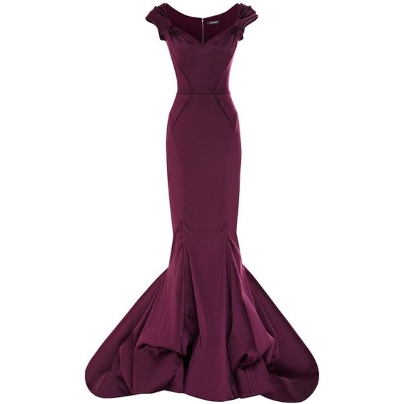 Zac Posen Stretch Duchesse mermaid gown - Picture 1 of 14